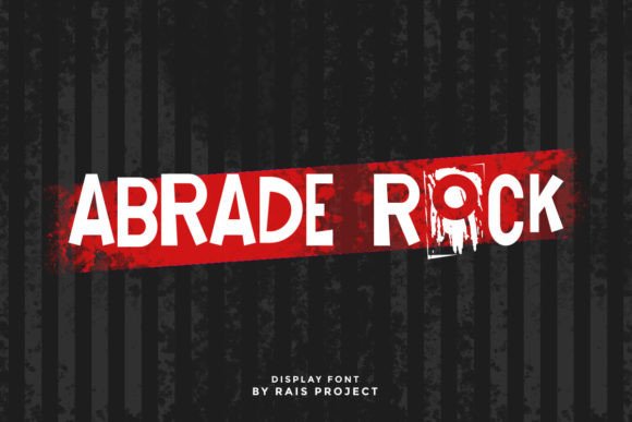 Abrade Rock: The Display Font for High-Impact Designs