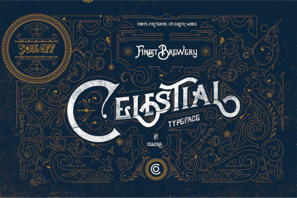 Celestial: A Vintage Display Font for Bold Branding