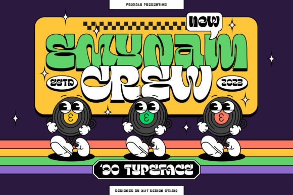Emynam Crew: Your Go-To Funky Retro Display Typeface