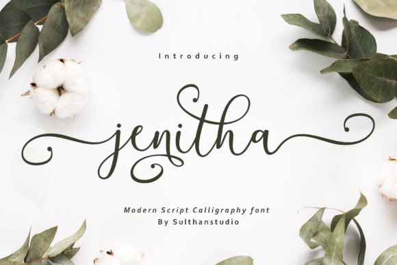 Jenitha: The Modern Script Font That Brings Elegance to Your Projects