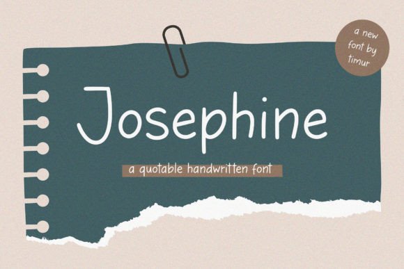 Josephine: Crafting Authenticity with a Handwritten Font