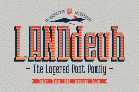 Landdeuh: The Bold Display Font for Unforgettable Designs