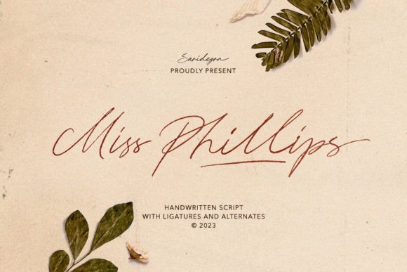 Miss Phillips: A Handwritten Font with Unmatched Character