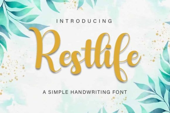 Restlife: A Bouncy and Bold Script for Modern Designs