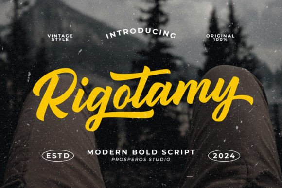 Rigotamy: The Script Font for Modern Branding