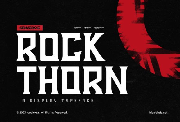 Rock Thorn: A Fantasy-Inspired Typeface for Bold Statements