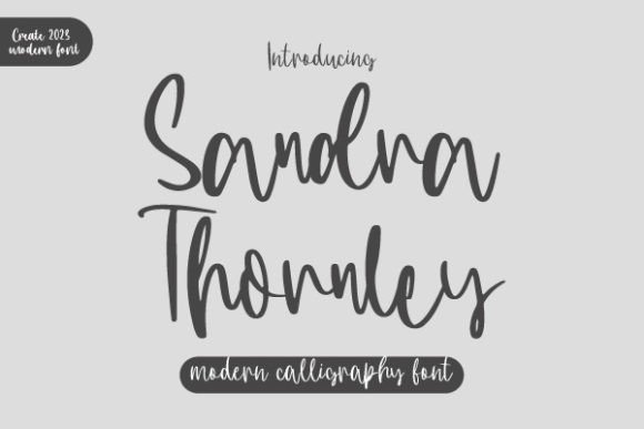 Sandra Thornley: A Handwritten Font That Balances Elegance and Modernity