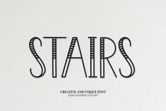 Stairs: A Sweet, Friendly Display Font for Joyful Design