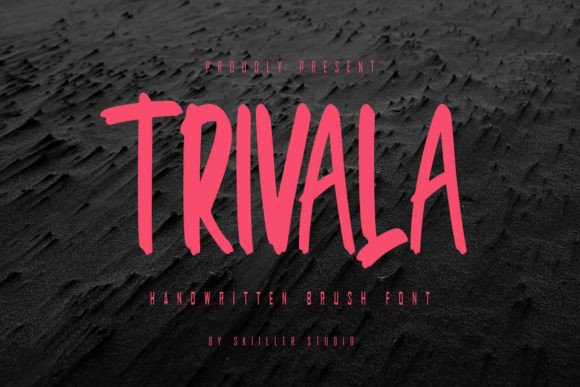 Trivala: The Textured Font for Authentic Branding